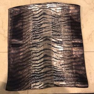 Sheer Animal Print Neck Scarf